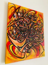 Load image into Gallery viewer, Gerard Gademan Painting BURNING HELL One of a Kind.
