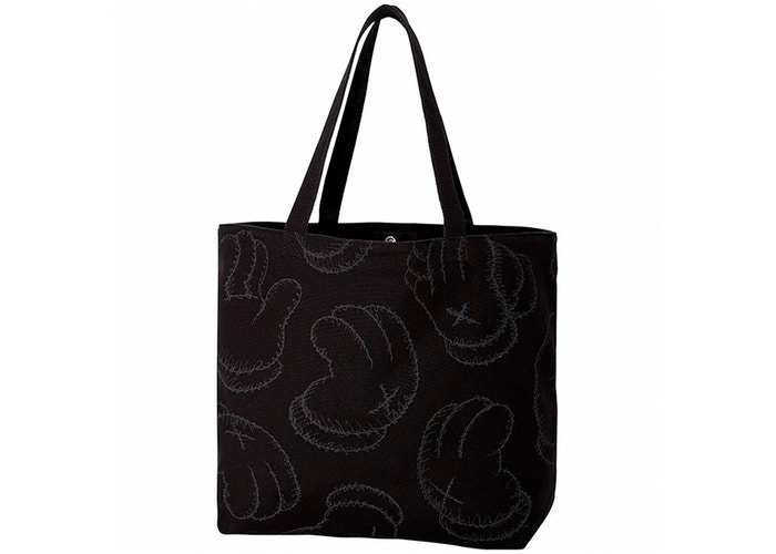 KAWS x Uniqlo Hands Tote Bag Black