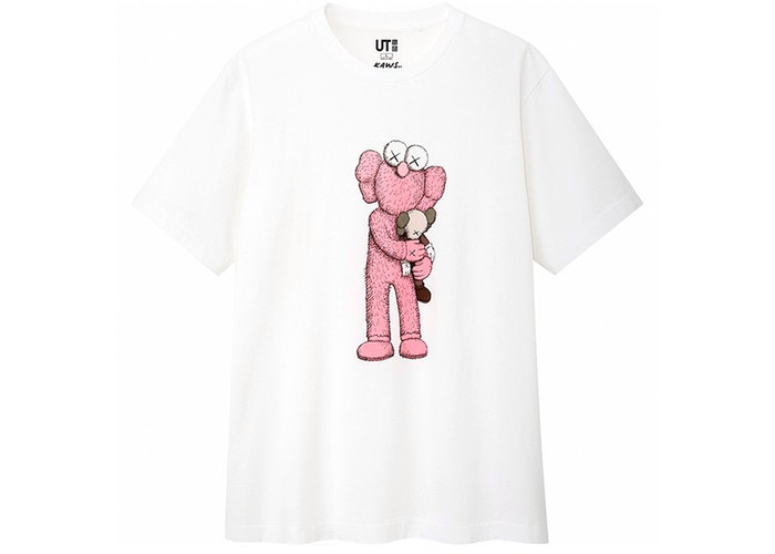 KAWS x Uniqlo Pink BFF Tee White Size XS / M / XL