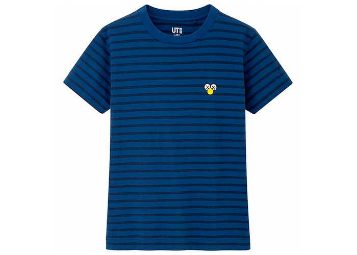 KAWS x Uniqlo Striped Tee (Kids) Navy Age 9-10