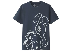 KAWS x Uniqlo x Peanuts Snoopy Falling Tee Navy Size L