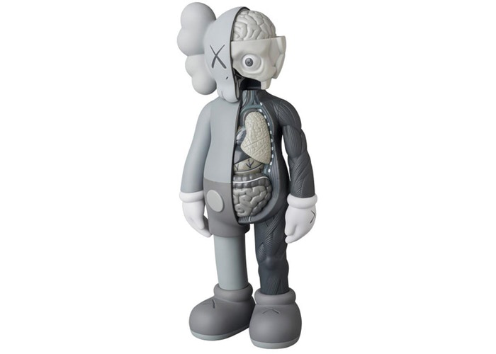 KAWS Companion Flayed Open Edition Vinyl Figure Grey.