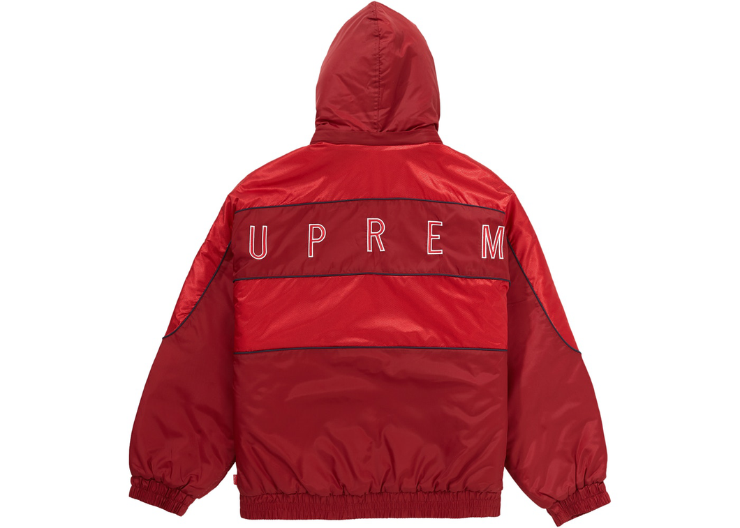 Supreme Sports Piping Puffy Jacket Red Size M