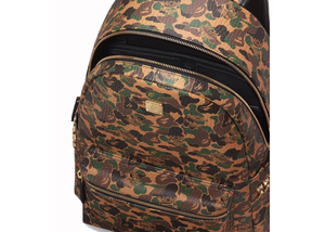 MCM x BAPE Stark Backpack Medium Visetos Camo