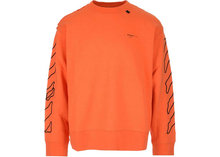 Load image into Gallery viewer, OFF-WHITE Abstract Arrows Embroidered Sweatshirt Orange/Black Size L
