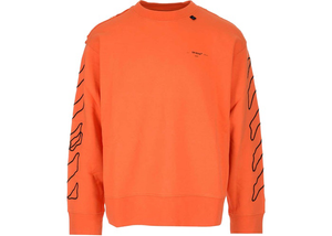 OFF-WHITE Abstract Arrows Embroidered Sweatshirt Orange/Black Size L