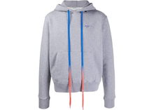 Load image into Gallery viewer, OFF-WHITE Acrylic Arrows Hoodie Grey/Blue Size XL
