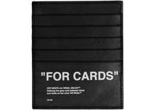 Load image into Gallery viewer, OFF-WHITE Bold Quote Card Holder &quot;FOR CARDS&quot; Black
