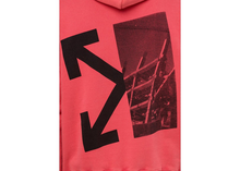 Load image into Gallery viewer, OFF-WHITE Splitted Arrows Hoodie Red/Black Size S
