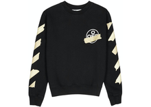 Load image into Gallery viewer, OFF-WHITE Tape Diag Arrows Sweatshirt Black/Beige Size XL
