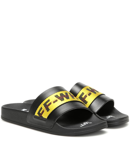 OFF-WHITE Slides Black / Yellow