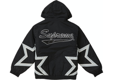 Load image into Gallery viewer, Supreme Stars Puffy Jacket Black
