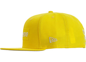 Supreme $1M Metallic Box Logo New Era Yellow Size 7.1/4