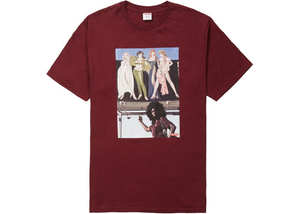 Supreme American Picture Tee Burgundy Size M