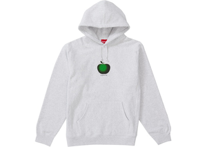 Supreme Apple Hooded Sweatshirt Ash Grey Size XL