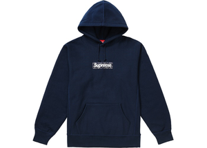 Supreme Bandana Box Logo Hooded Sweatshirt Navy Size L