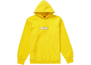 Supreme Bandana Box Logo Hooded Sweatshirt Yellow Size L