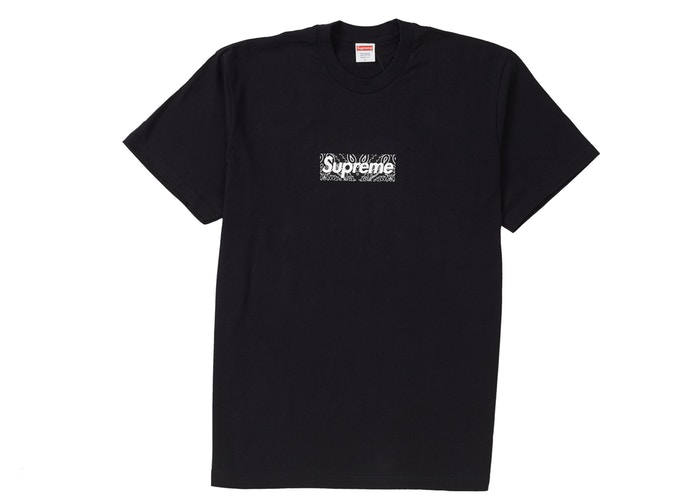 Supreme Bandana Box Logo Tee Black Size M