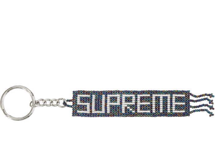 Supreme Beaded Keychain Multicolor