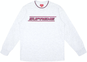 Supreme Bevel L/S Top Ash Grey Size XL