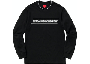 Supreme Bevel L/S Top Black Size XL