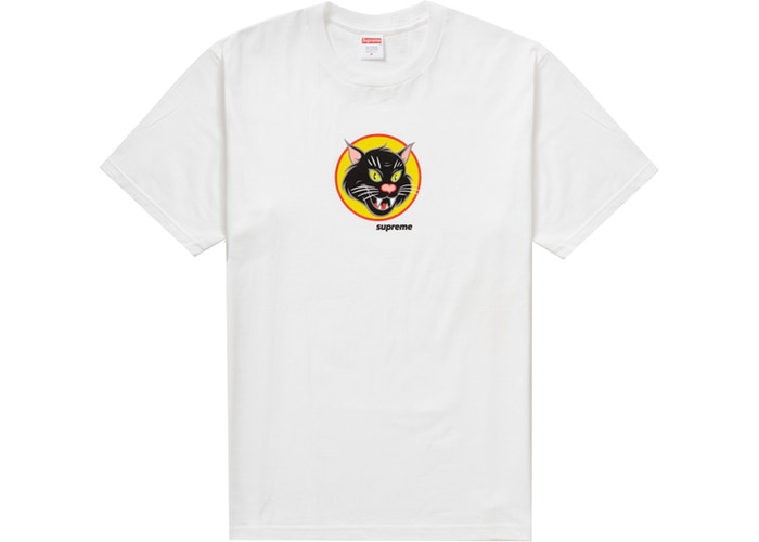 Supreme Black Cat Tee White Size  L