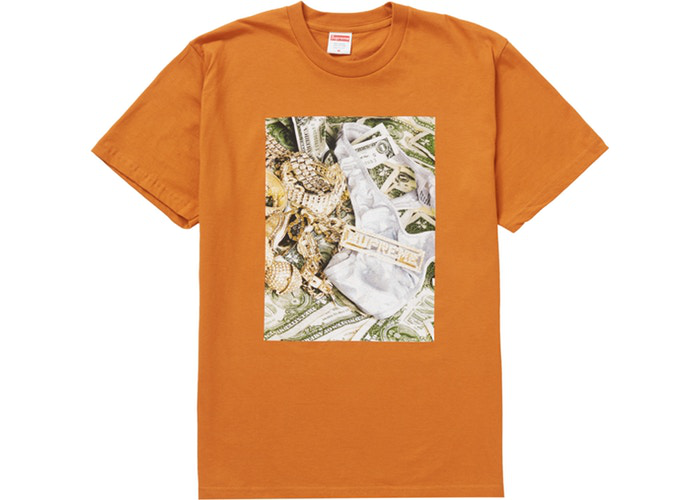 Supreme Bling Tee Burnt Orange Size S