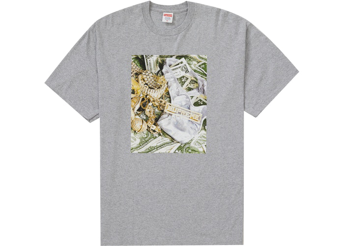 Supreme Bling Tee Heather Grey Size M