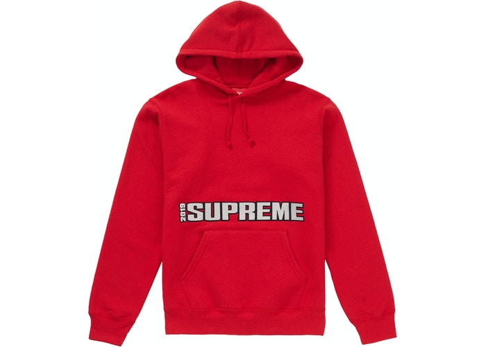 Supreme Blockbuster Hooded Sweatshirt Red Size L