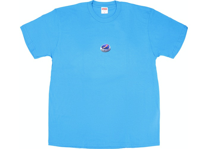 Supreme Bottle Cap Tee Blue Size XL