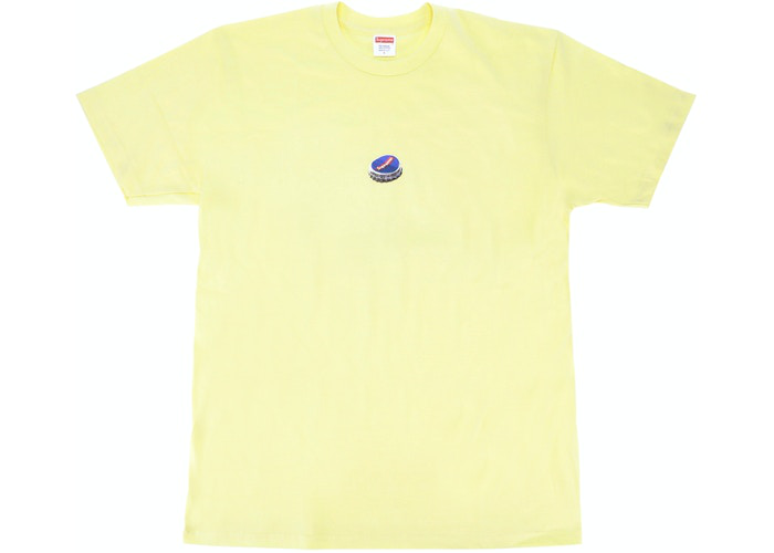 Supreme Bottle Cap Tee Yellow Size XL