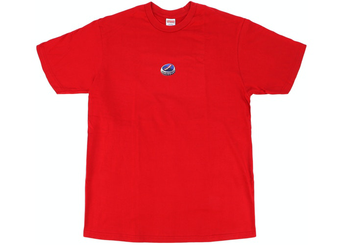 Supreme Bottle Cap Tee Red Size L