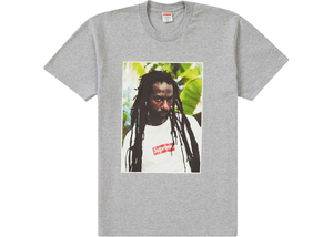 Supreme Buju Banton Tee Heather Grey Size S