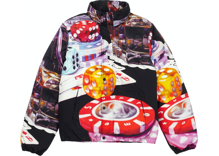 Supreme Casino Down Jacket Black Size L