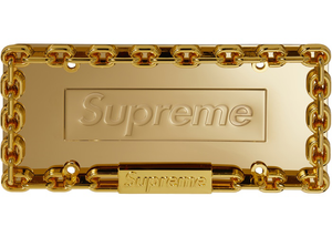 Supreme Chain License Plate Frame Gold