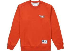 Supreme Champion 3D Metallic Crewneck Brick Red Size XL