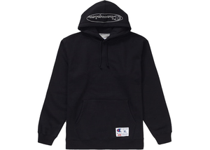 Supreme Champion Outline Hooded Sweatshirt Black Size XL