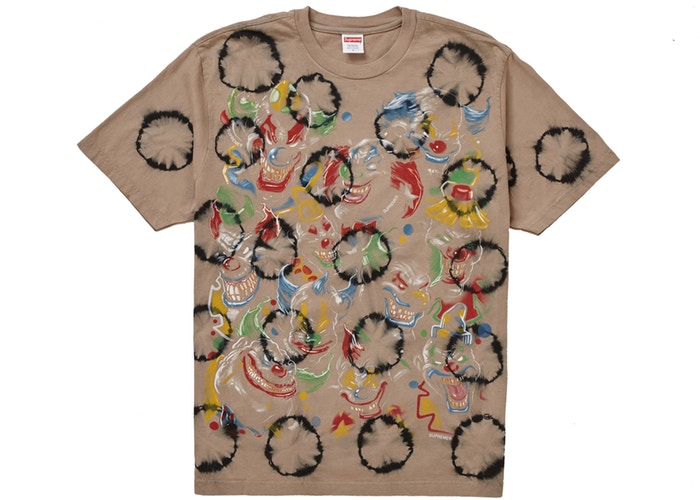 Supreme Clowns Tee Bleached Black Size M