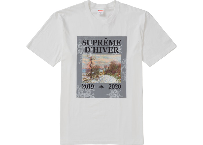 Supreme D'Hiver Tee White Size M