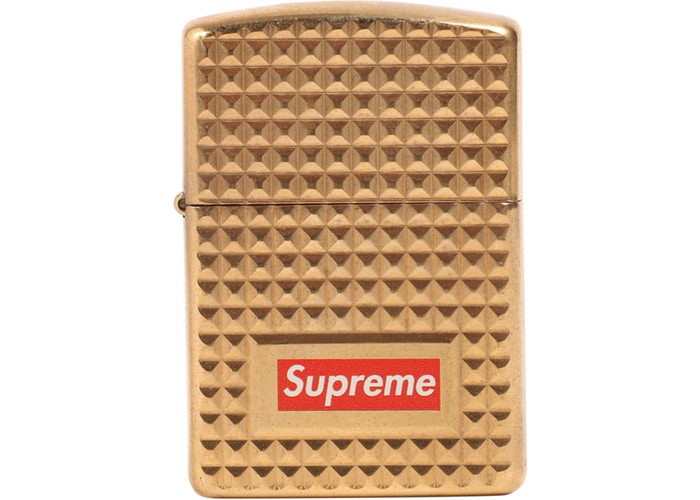 Supreme Diamond Cut Zippo Gold