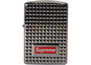 Supreme Diamond Cut Zippo Silver