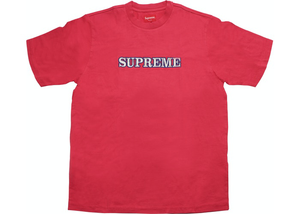 Supreme Floral Logo Tee Dusty Red Size M / XL