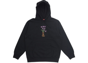 Supreme Flowers Hooded Sweatshirt Black Size M