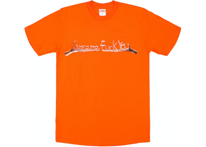 Supreme Fuck You Tee Orange Size L