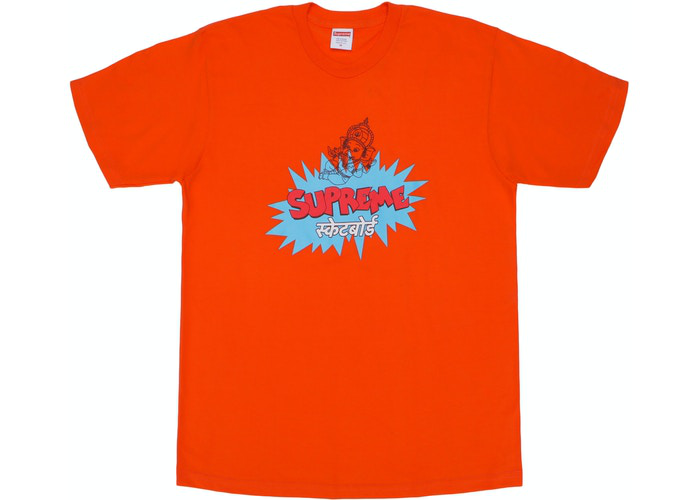 Supreme Ganesha Tee Orange Size XL