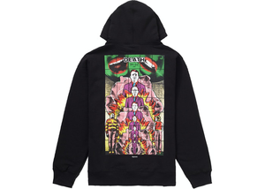 Supreme Gilbert & George DEATH Hooded Sweatshirt Black Size L