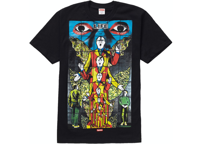 Supreme Gilbert & George LIFE Tee Black Size  L