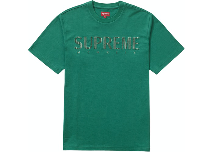 Supreme Gradient Logo Tee Green Size L