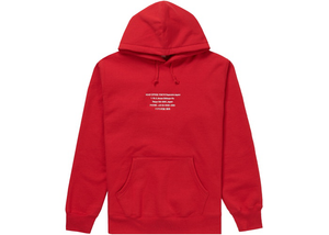 Supreme HQ Hooded Sweatshirt Red Size M