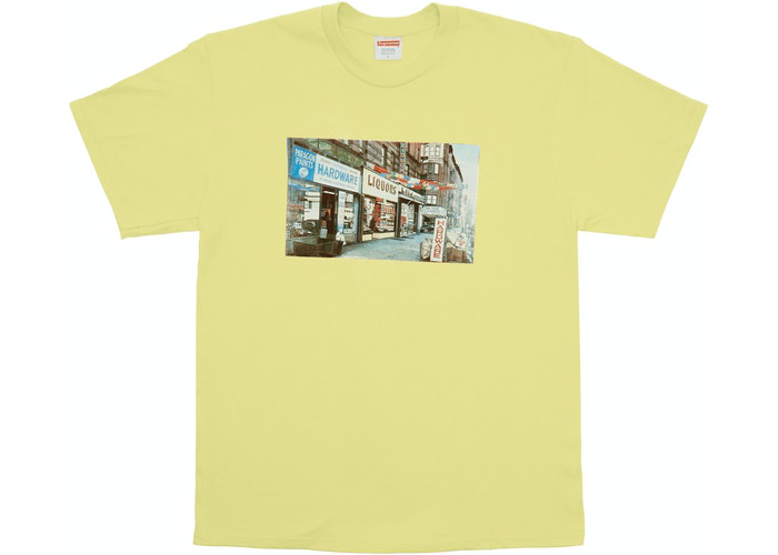 Supreme Hardware Tee Pale Yellow Size XL